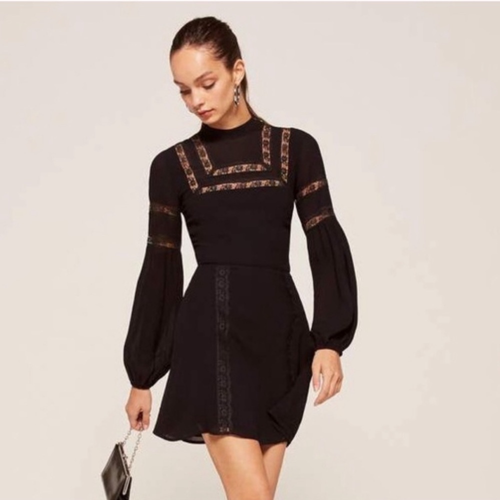 Reformation elegant black dress